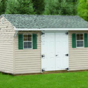 10 by 14 Quaker almond vinyl.