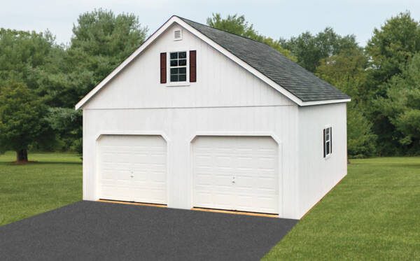 Two-story garage.
