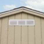 Painted siding gable vent