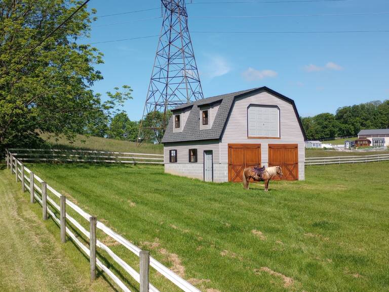 24x24 horse barn with loft.