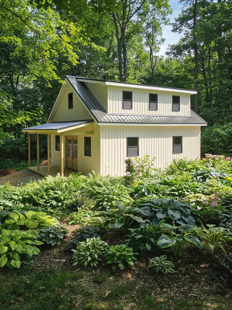 G67 | 24x24 with Shed Dormer and Front Porch.
