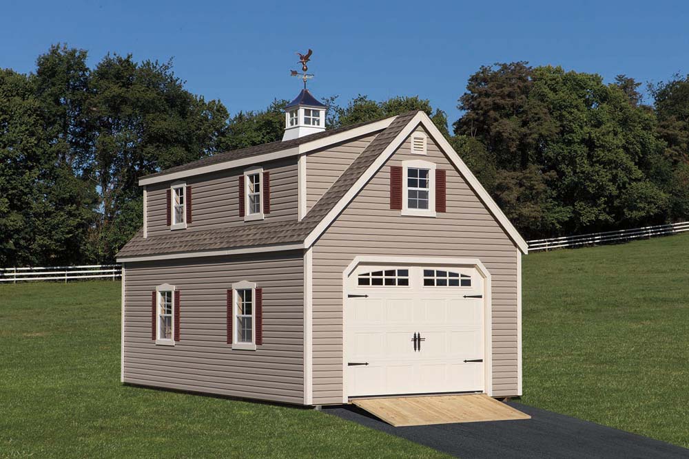 14x24, 2 story Garage with shed dormer.