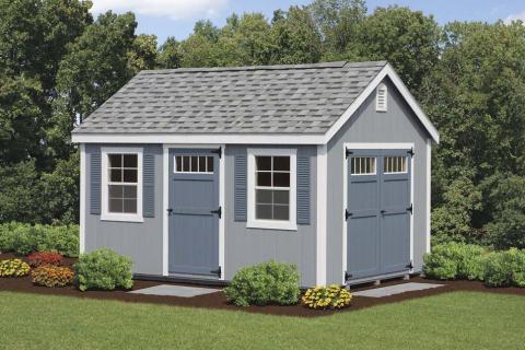 New England Style Colonial Storage Shed 